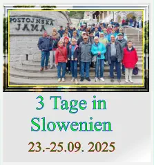3 Tage in  Slowenien 23.-25.09. 2025